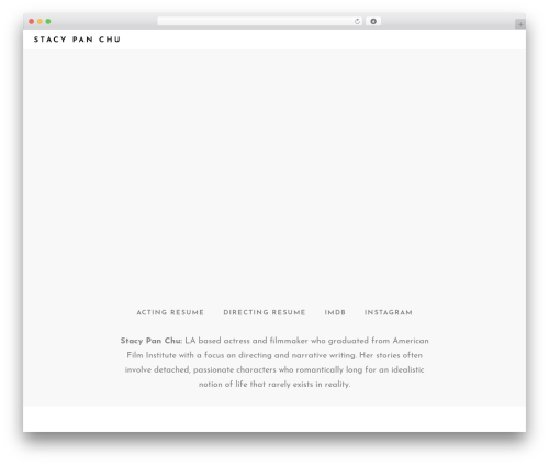 Formota WordPress theme - stacychu.com