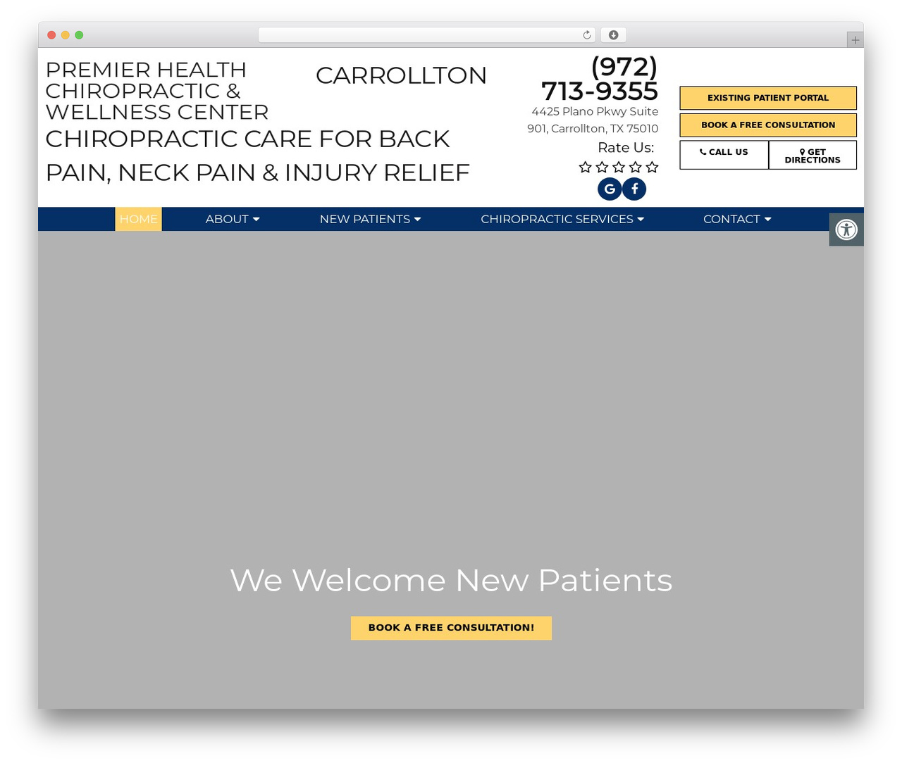 Outline - Schema Child WordPress website theme - www.premierhealthchiropractic.com