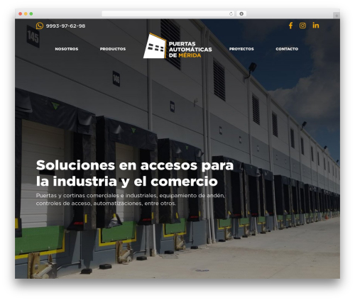 puertasautomaticas WP theme - puertasautomaticasdemerida.com