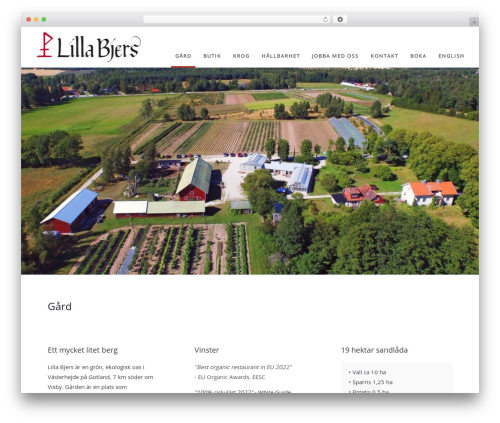 simpler WordPress theme - lillabjers.se