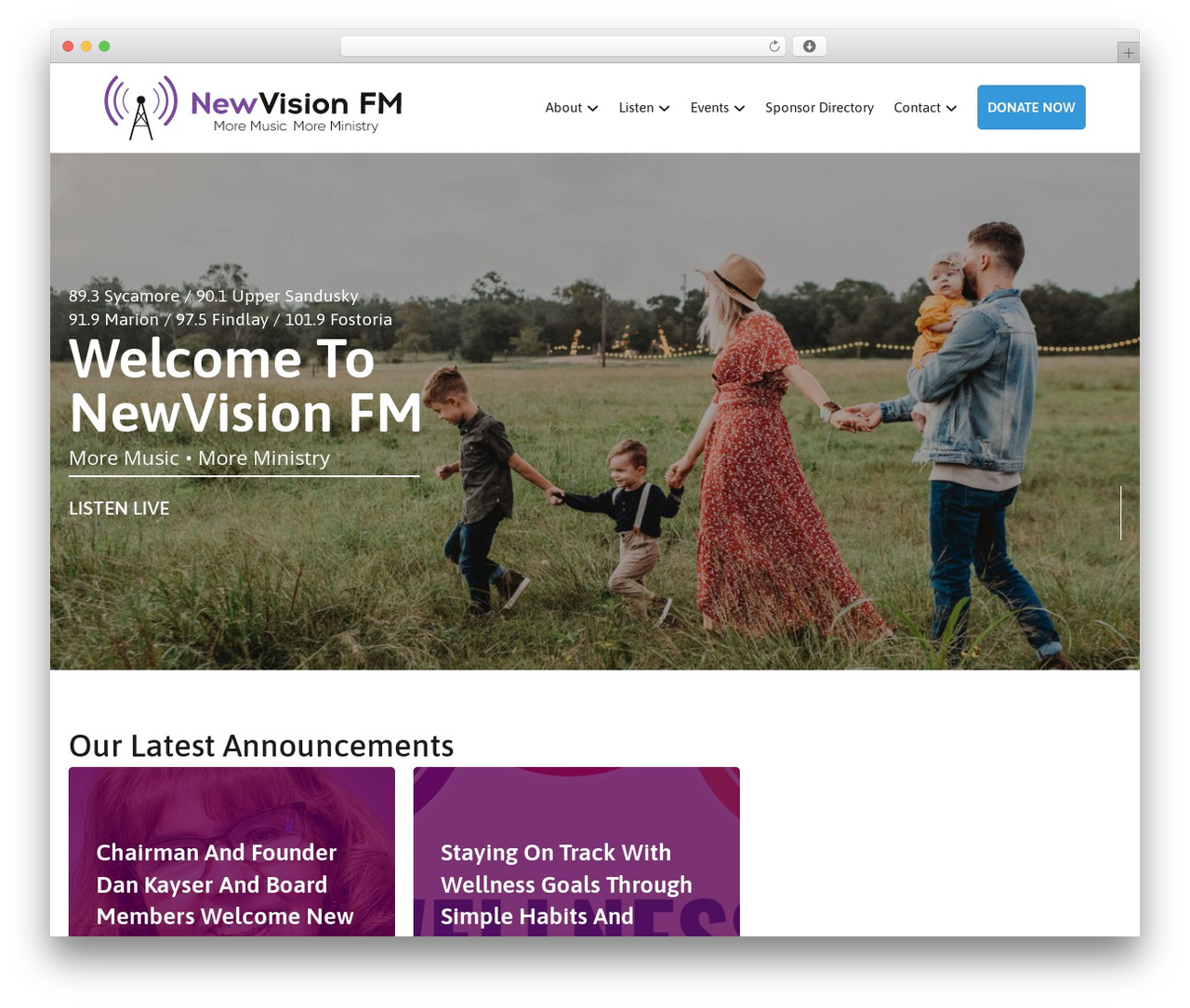 Theme WordPress Custom Child Theme - newvision.fm