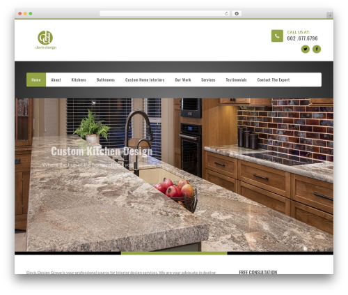 WordPress theme interia - davisdesignaz.com