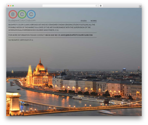 WordPress theme bcc - budapestcolorclub.com