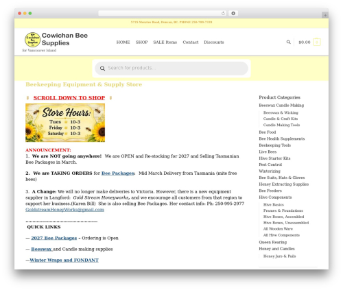 Commercegurus commercekit WordPress plugin - cowichan-bees.com