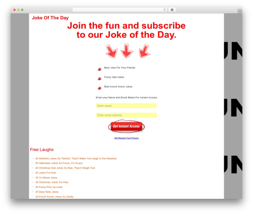 WordPress theme SimpleMobile - laughworkout.com