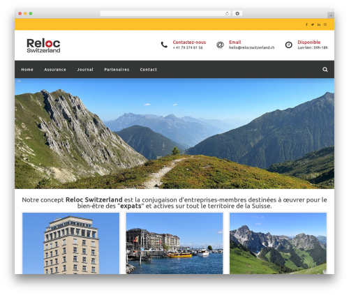 Modeltheme framework WordPress plugin - relocswitzerland.ch