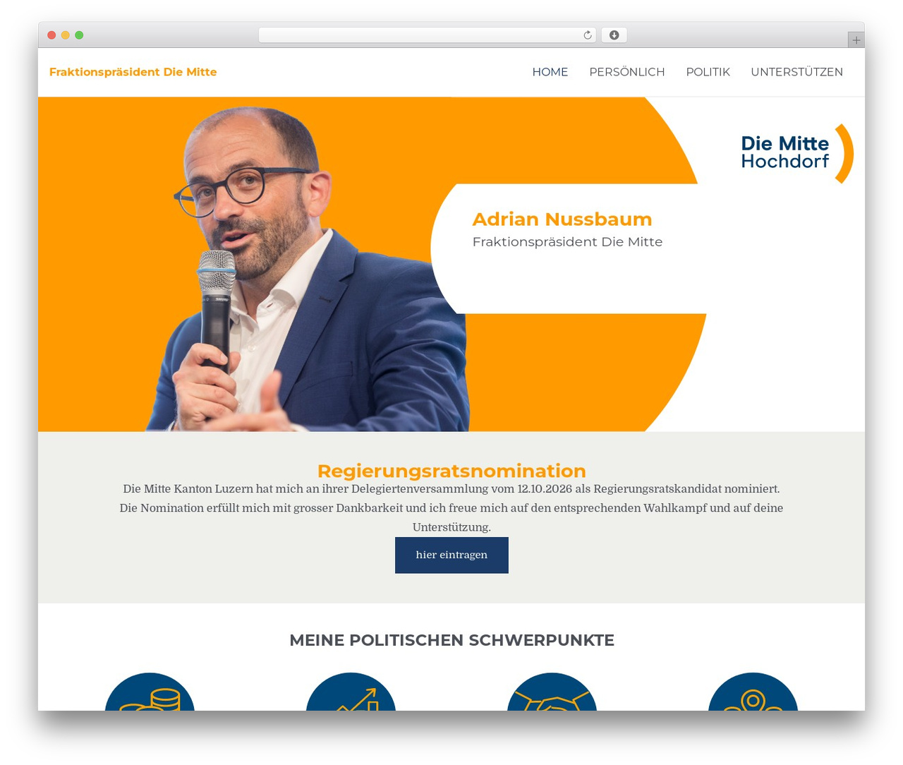WordPress website theme Hello Elementor - adriannussbaum.ch
