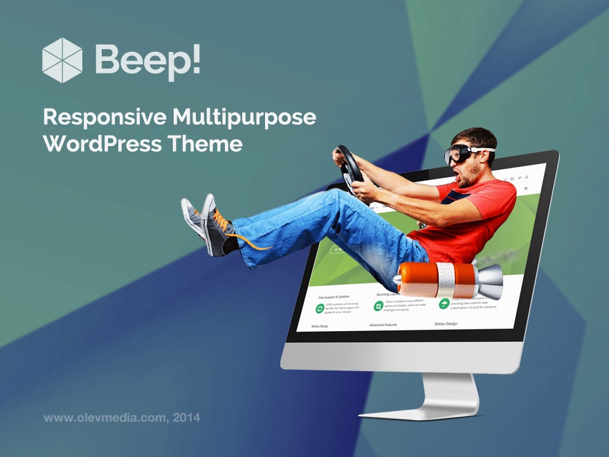 Beep WordPress theme design