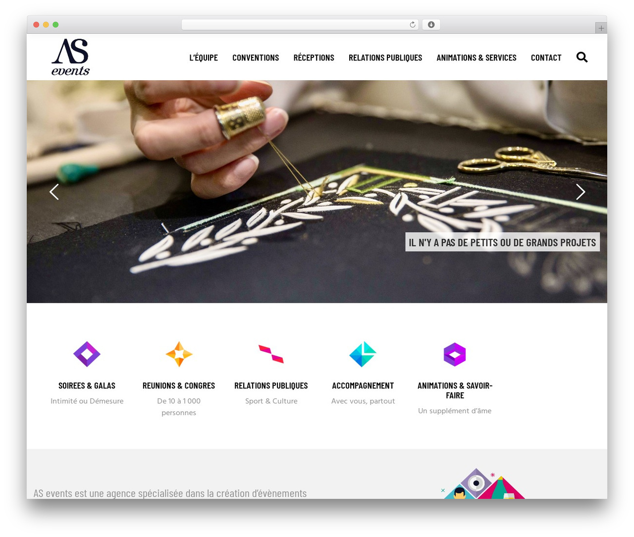 Boldlab WordPress theme - a-s-events.com