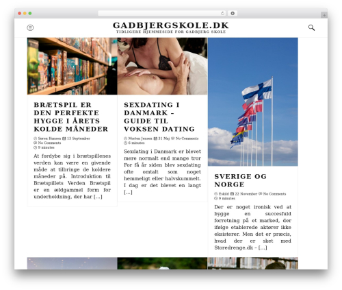 Chained top WordPress theme - gadbjergskole.dk