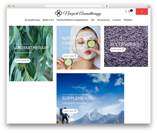 Cize WordPress theme - newportaromatherapy.com