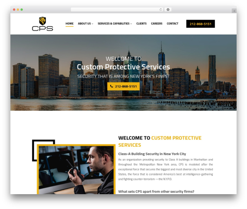CPService theme WordPress - cps-nyc.com