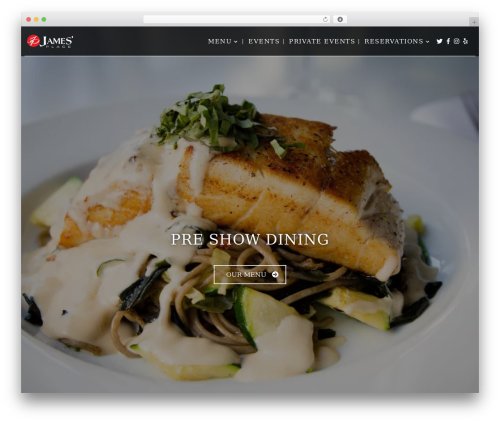 Divi WordPress restaurant theme - jamesplacesd.com