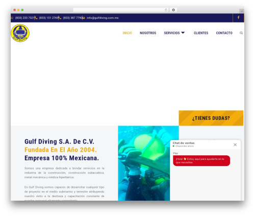 Facmaster theme WordPress - gulfdiving.com.mx