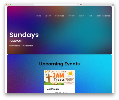 Float WordPress website theme - althachurchofgod.com