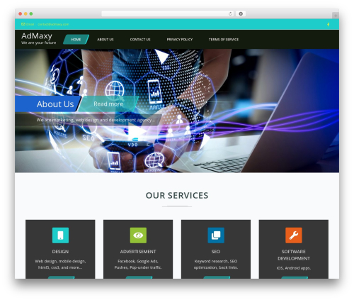 Frontech theme WordPress - admaxy.com