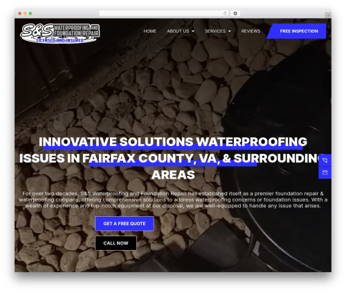 Hello Elementor WordPress theme - sswaterproofing.net