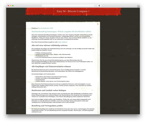 Rusty Grunge WordPress theme - easy-m.be