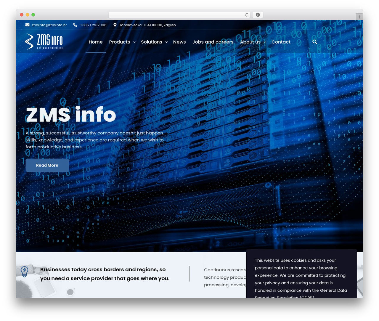 Setech WordPress theme - zmsinfo.hr