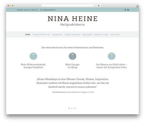 Simple elegant addons WordPress plugin - ninaheine.de