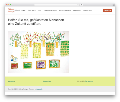 WordPress theme Customify - refugio-stiftung.de
