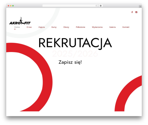 Yoku WordPress page theme - akro-fit.pl