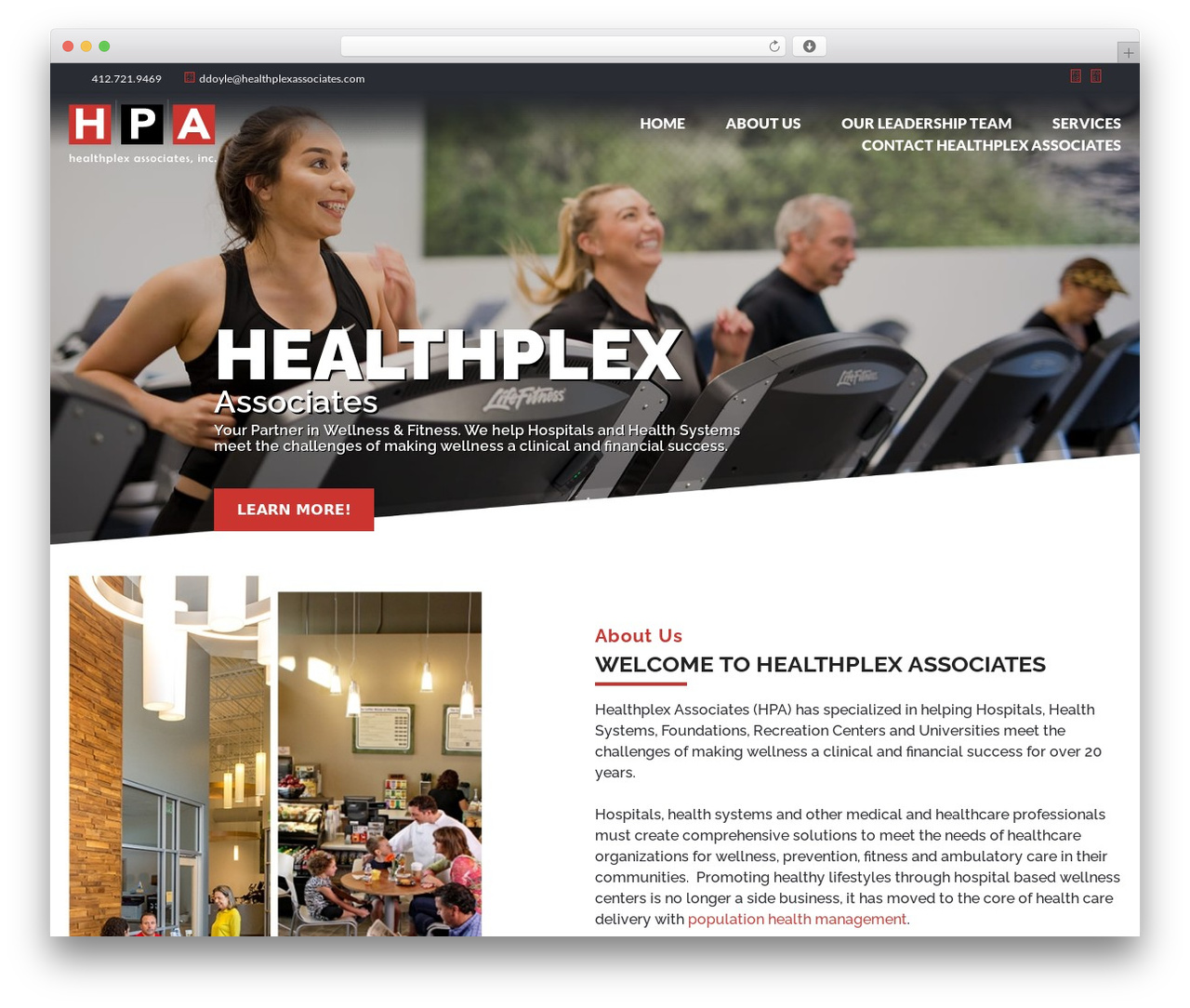 Azure Basic WordPress theme - healthplexassociates.com