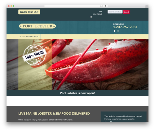 Custom Responsive (SASS) Theme WordPress theme design - portlobster.com