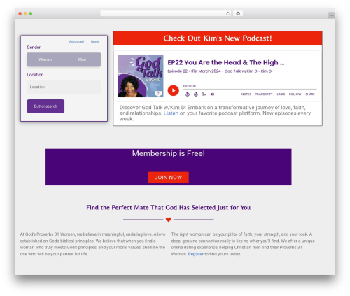 Datebook WordPress plugin - proverbs31women.com