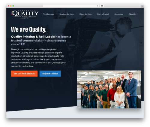 GeneratePress WordPress theme design - qualityprinting.com
