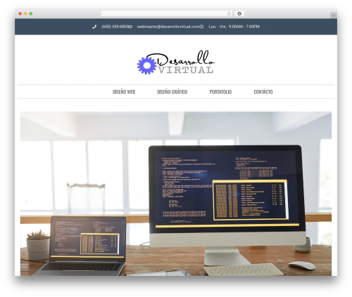 Hello Elementor WordPress theme design - desarrollovirtual.com