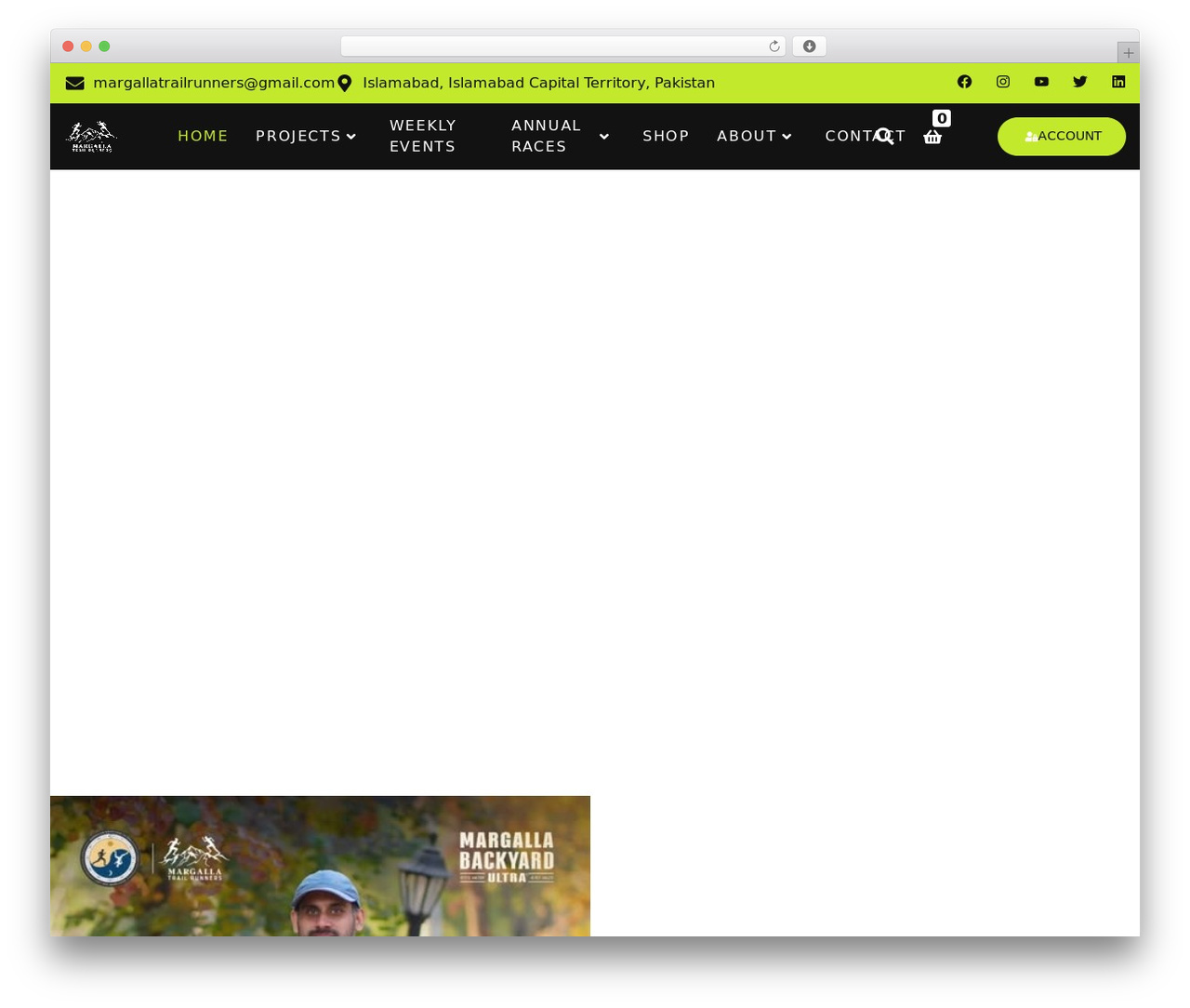 Hello Elementor WordPress theme design - margallatrailrunners.com
