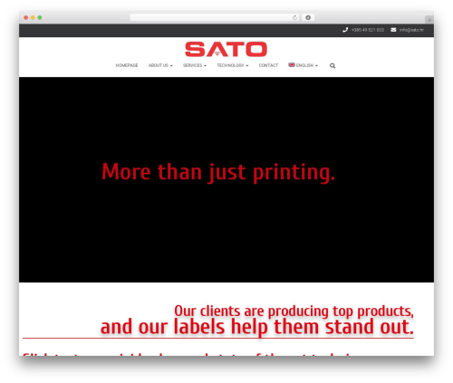 Hestia free WordPress theme - sato.hr