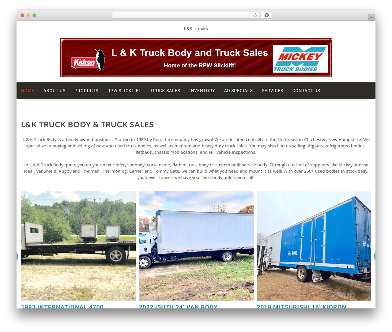 Theme WordPress Multicommerce Pro - lktrucksales.com