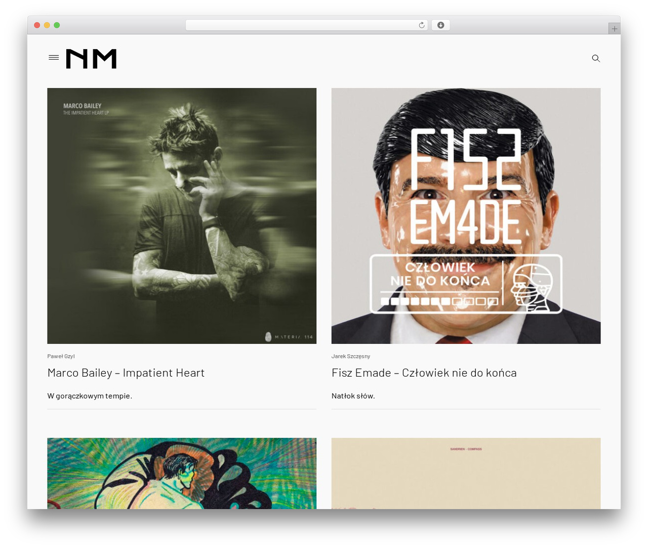Theme WordPress Prim - nowamuzyka.pl