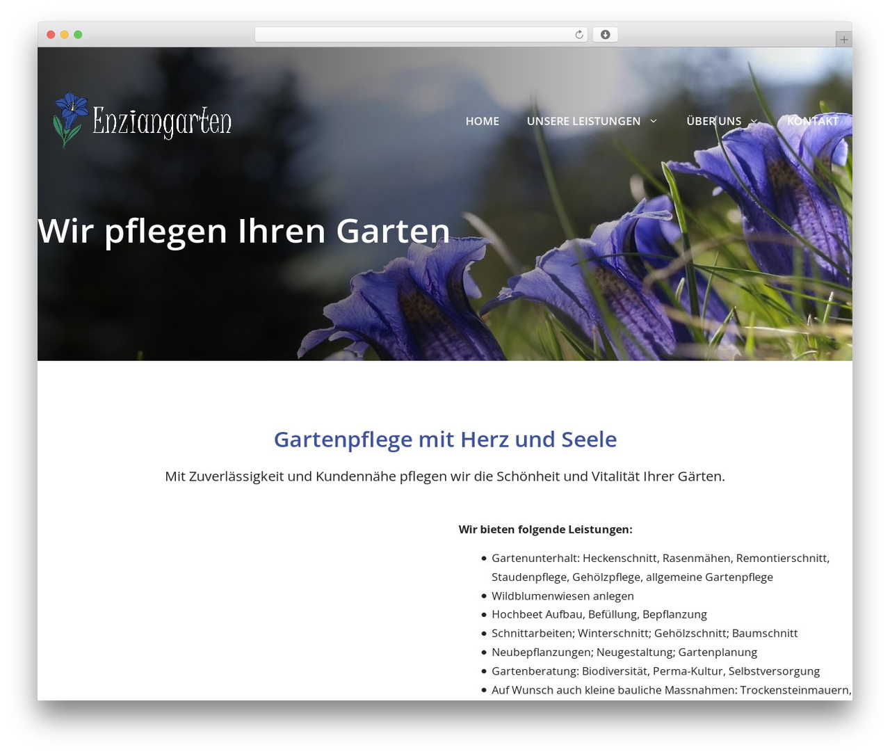WordPress theme GeneratePress - enziangarten.ch