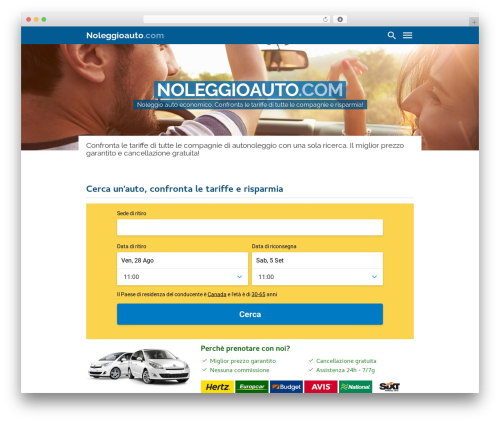 WordPress theme Guide - noleggioauto.com