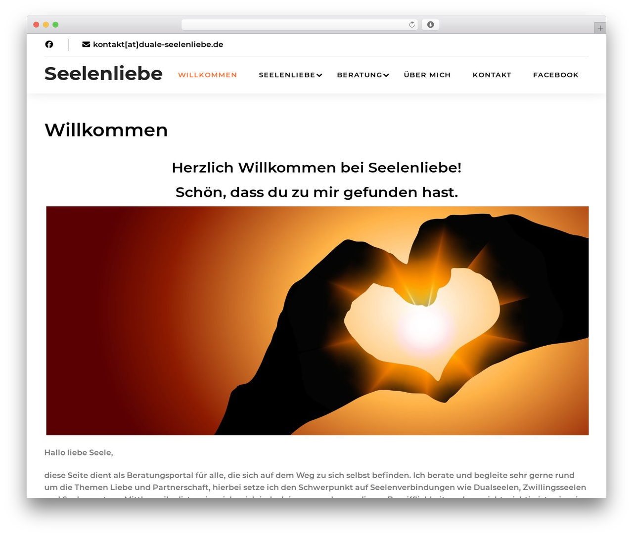 Bootstrap Coach WordPress theme - duale-seelenliebe.de