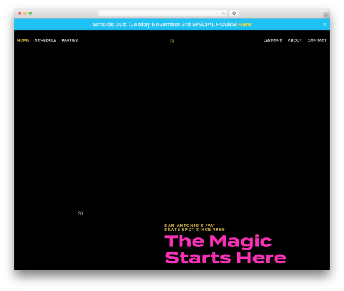 WordPress theme Backyard Theme - therollercade.com