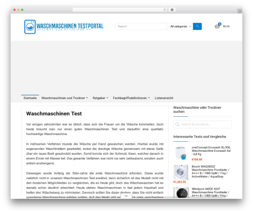 Woozone WordPress plugin - waschmaschinen-testportal.com