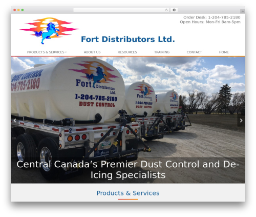 WordPress theme Bounce Theme - fortdistributors.com