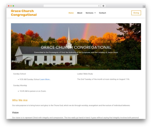 Yatri WordPress theme - gracecongregational.org