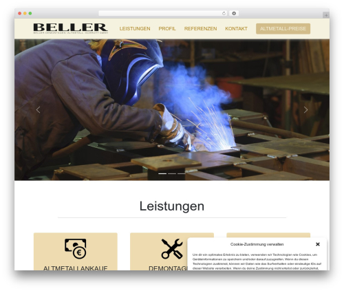 Beller Theme WordPress theme - beller-das.de