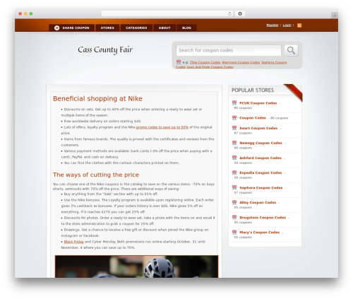 Clipper WordPress store theme - casscountyfair.org