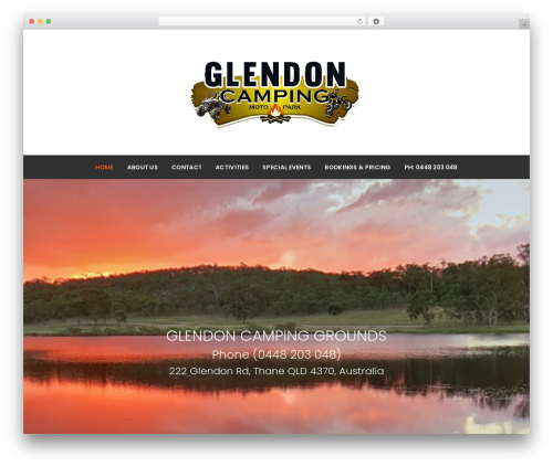 EasyWeb theme WordPress - glendoncamping.com.au