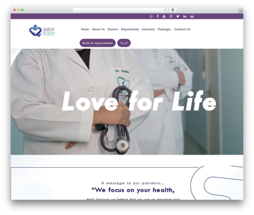Healthandcare WordPress website template - gshoman.com