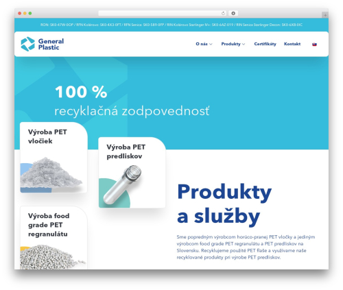 Hello Elementor theme WordPress - generalplastic.sk