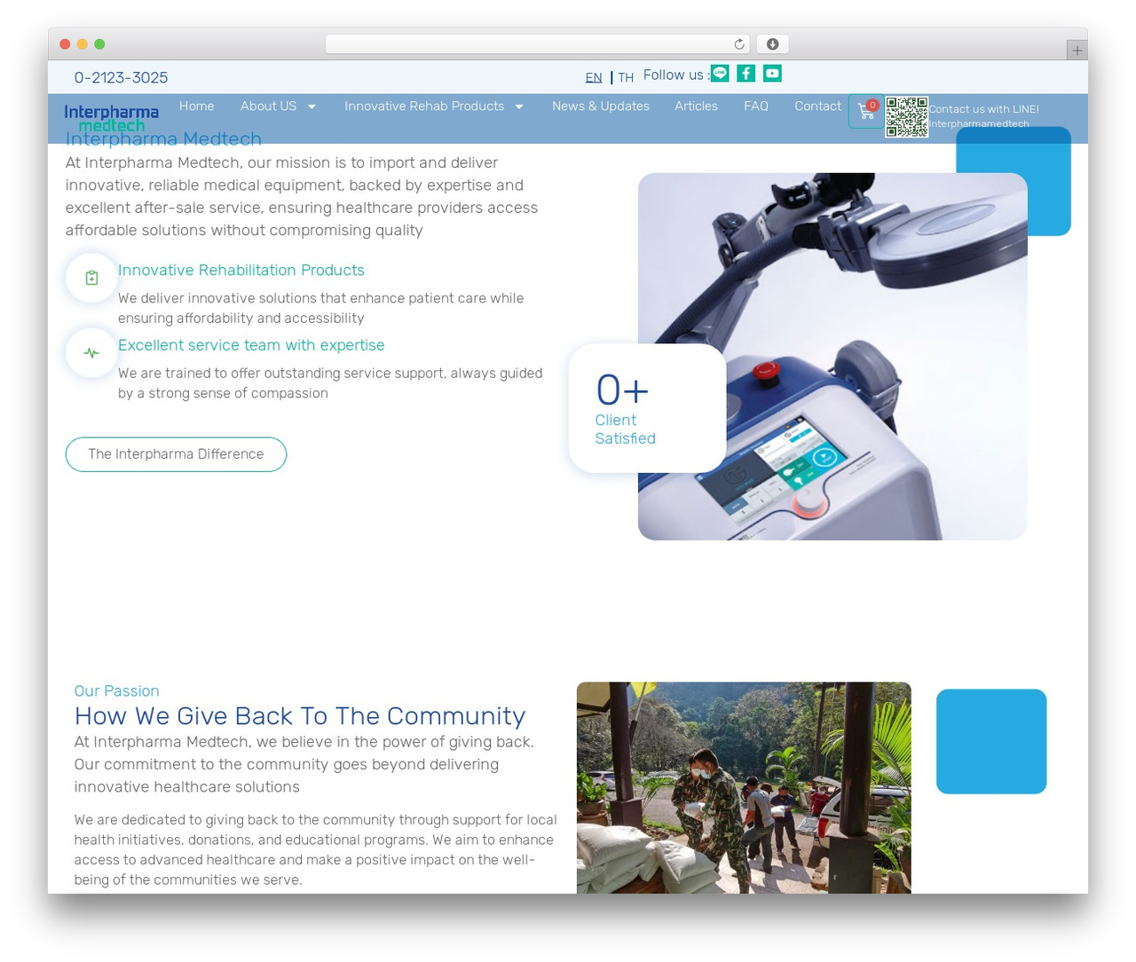 Hello Elementor WordPress theme design - interpharmamedtech.com