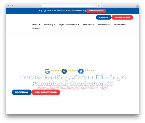 Hello Elementor WordPress theme - smoakscomfort.com