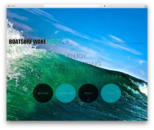 Minimable WordPress theme - wake-rodeo.com